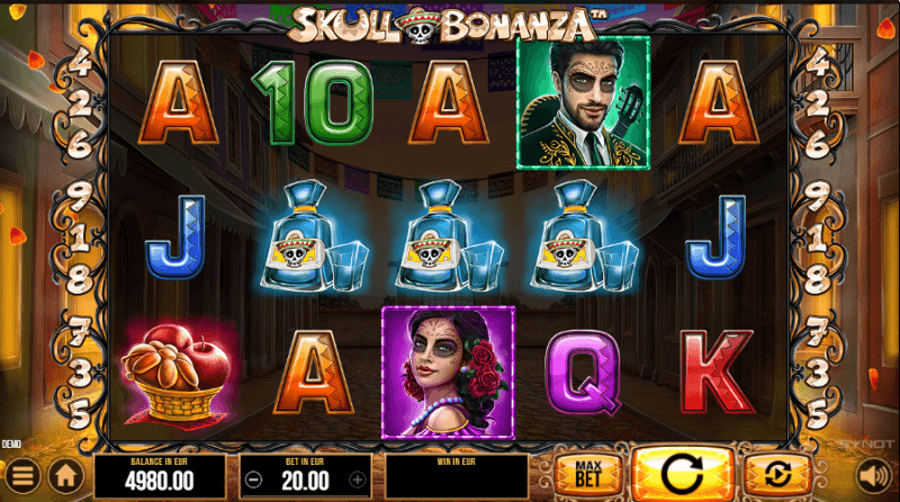 skull bonanza slot synot games